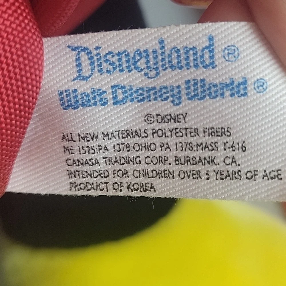 DISNEYLAND Disney Mickey Minnie Mouse Plush Backpack